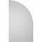 Ekena Millwork Quarter Round Top Left Surface Mount PVC Gable Vent w/ 3-1/2"W x 1"P Standard Frame, 14"W x 24"H GVPQL14X2401SN - alternate 3